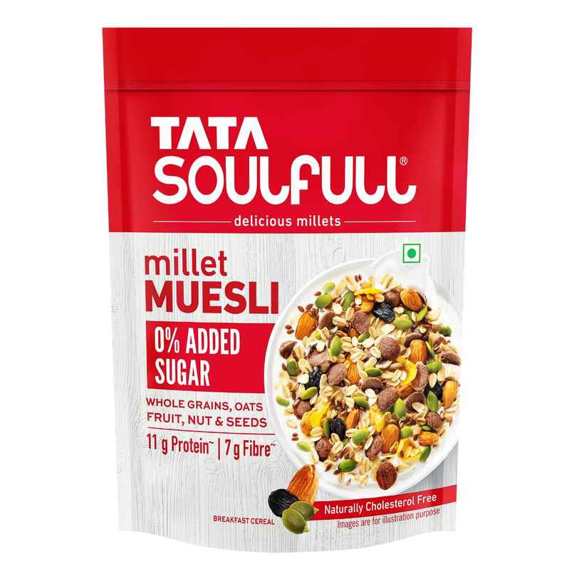 Tata Soulfull Millet Muesli | Zero Added Sugar Tata Soulfull Millet Muesli | Zero Added Sugar