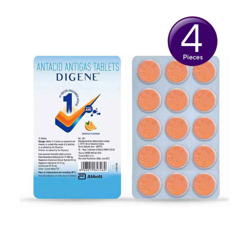 Digene Orange Flavour Tablet Combo 