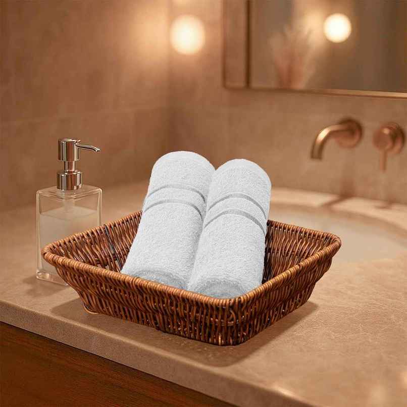 Home Elegance by My Trident Comfort Living Gym Cotton Hand Towel | Ice Grey Home Elegance by My Trident Comfort Living Gym Cotton Hand Towel | Ice Grey