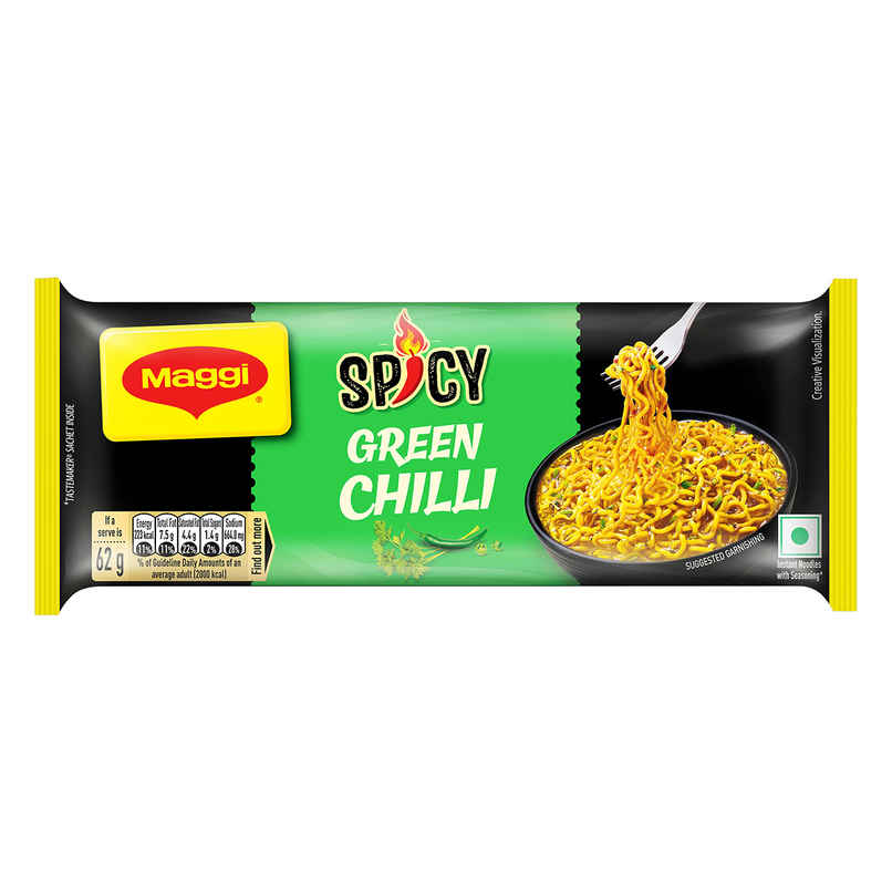 Maggi Spicy Green Chilli Noodles | Instant & Easy Snack Maggi Spicy Green Chilli Noodles | Instant & Easy Snack