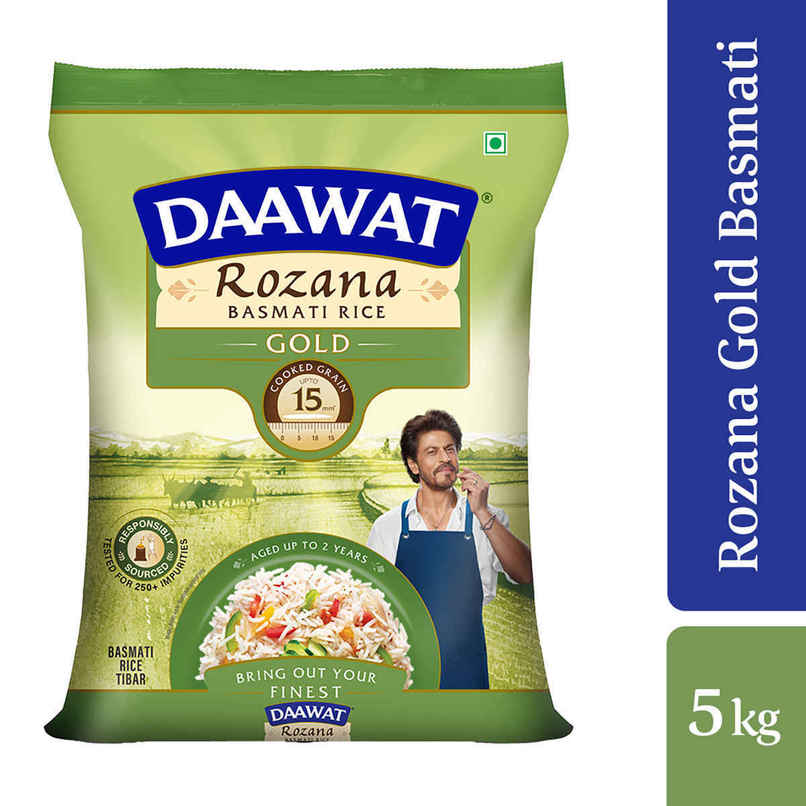 Daawat Rozana Basmati Rice Gold | Medium Grain Daawat Rozana Basmati Rice Gold | Medium Grain
