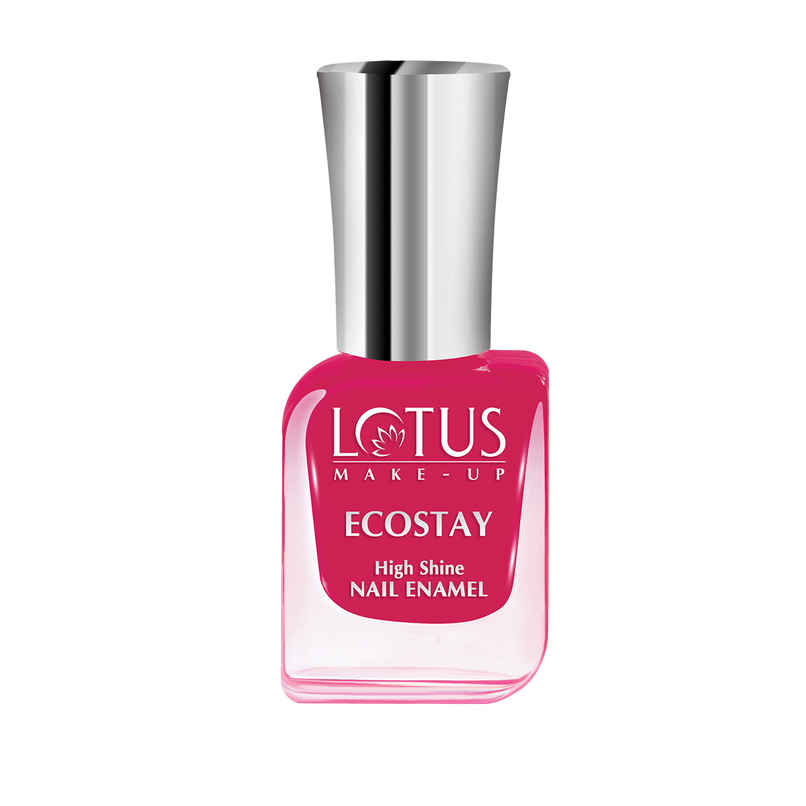Lotus Make-Up Ecostay Nail Enamels Twisted Fuschia | Easy to Apply | Glossy Finish