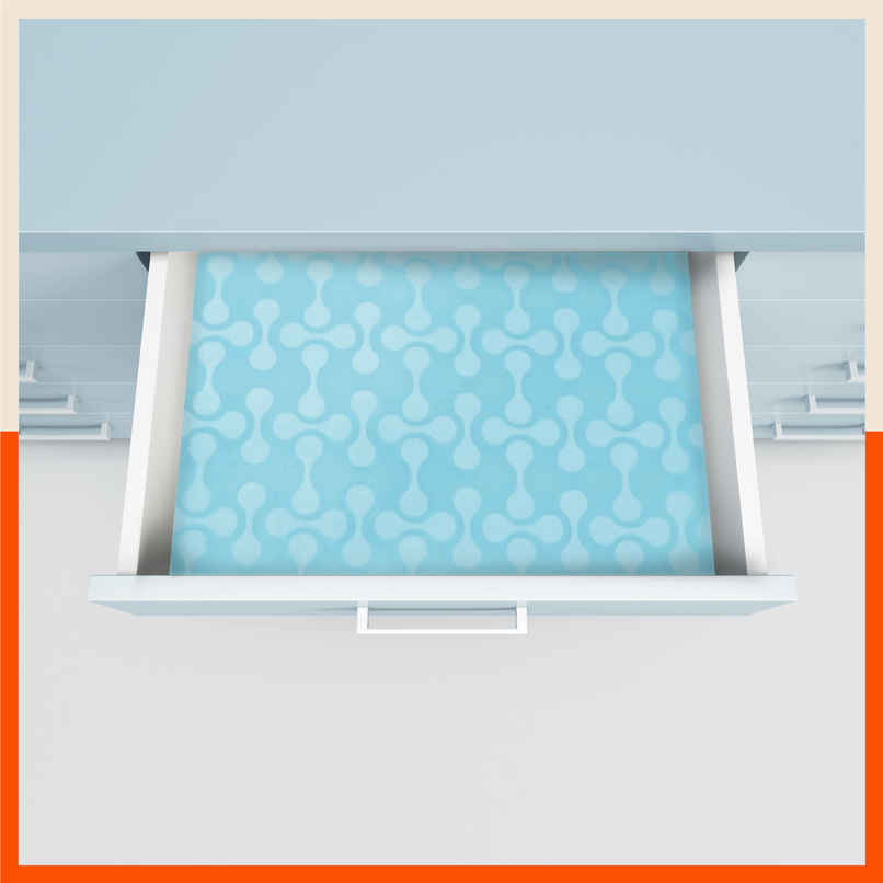 Bathla Fridge Mat | 45cm x 30 cm | Reusable, Washable, Temperature Resistant | Blue Abstract Bathla Fridge Mat | 45cm x 30 cm | Reusable, Washable, Temperature Resistant | Blue Abstract