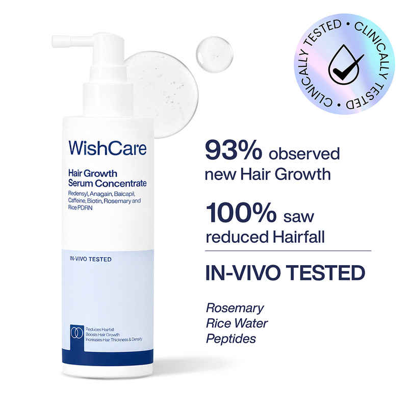 WishCare Hair Growth Serum Concentrate Resdensyl, Anagain, Caffeine, Biotin, Keratin, Rice Water
