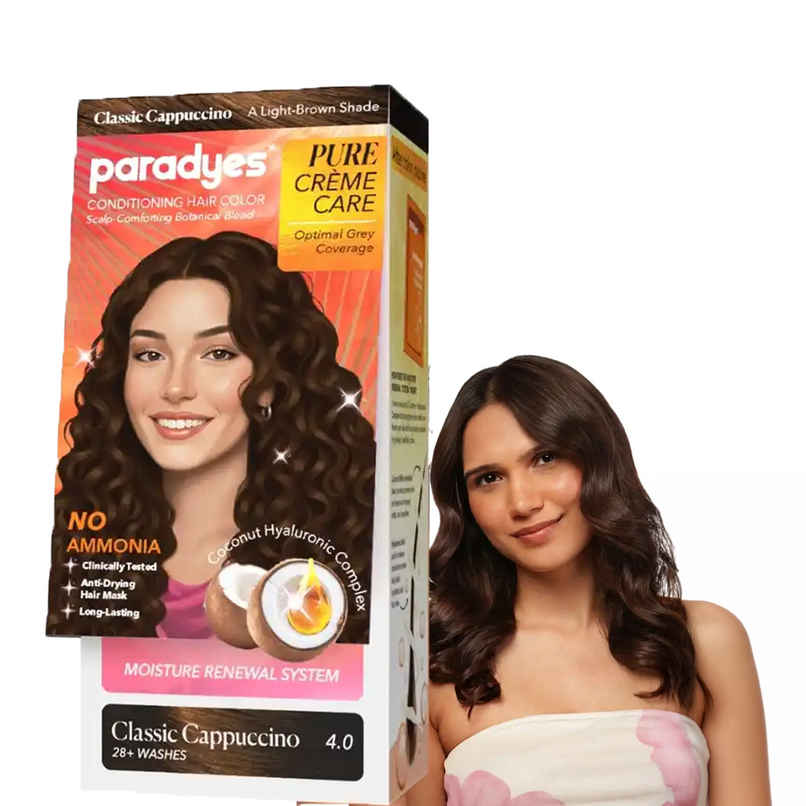 Paradyes Pure Creme Care No Ammonia Long Lasting Hair Color | Classic Cappuccino 4.0 Paradyes Pure Creme Care No Ammonia Long Lasting Hair Color | Classic Cappuccino 4.0