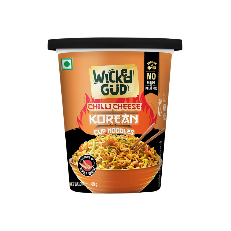 Wickedgud Chilli Cheese Instant Korean Cup Noodles