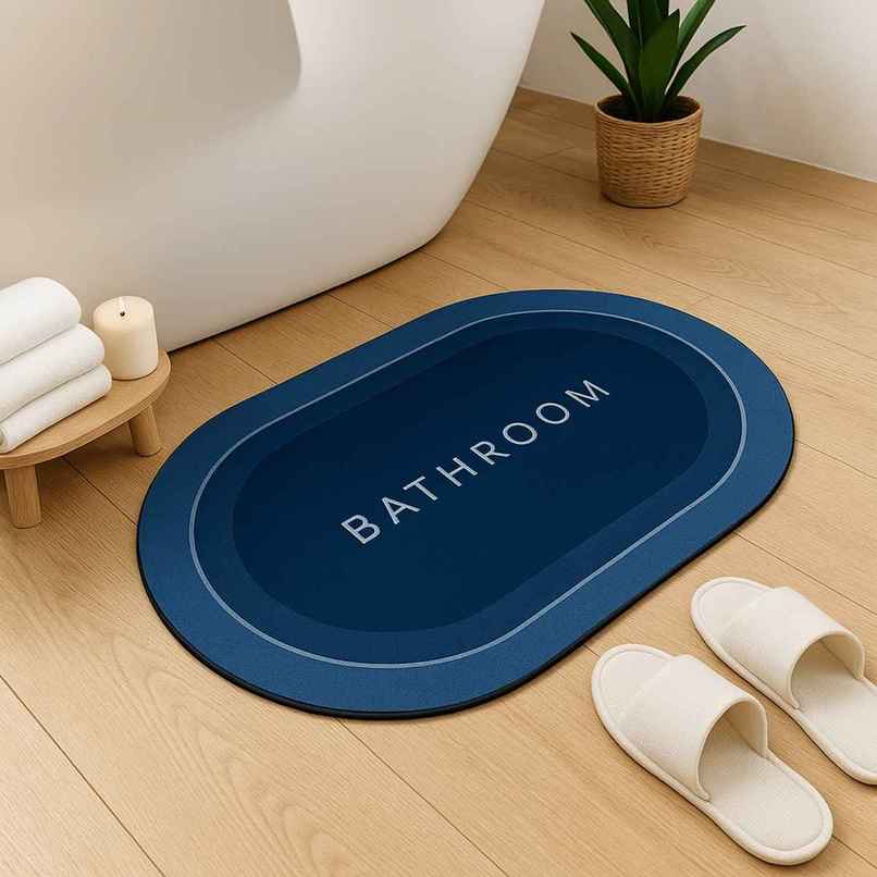 Zulaxy Anti-Slip Bathroom Mat | Super Absorbent | Quick Dry & Soft Touch | 40x60 cm | Multicolor