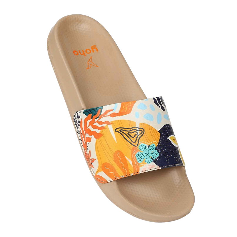 Yoho Women Sliders Tropica | Beige | UK 6