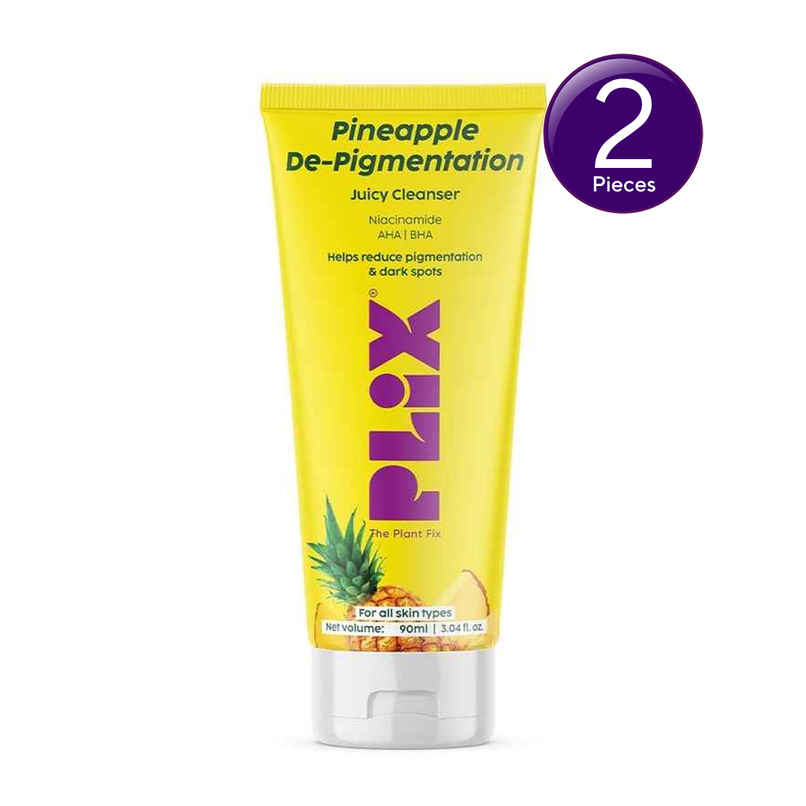 Plix The Plant Fix Pineapple Juicy Cleanser With Niacinamide For De-Pigmentation Combo