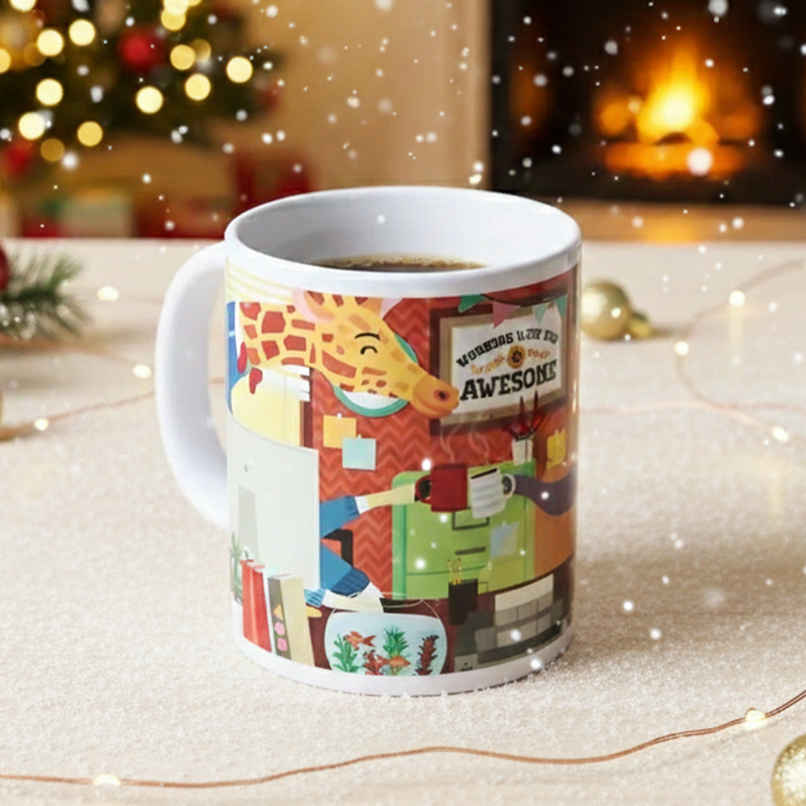 Chumbak Let's Work Together Mug | Multicolour Chumbak Let's Work Together Mug | Multicolour