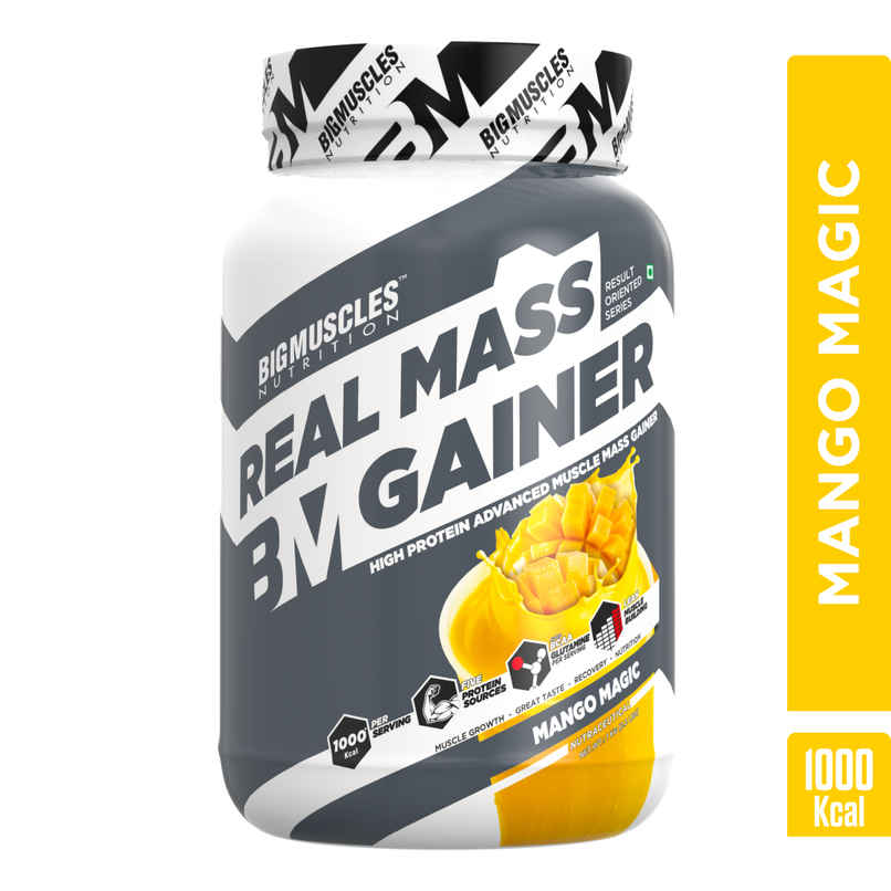 Big Muscles Nutrition Real Mass Gainer | Mango Magic