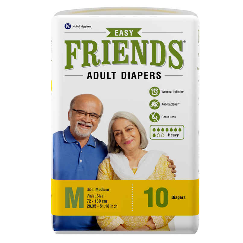 Friends Adult Diaper Tape | M | 27.56-49.21 inch | EasyType Friends Adult Diaper Tape | M | 27.56-49.21 inch | EasyType