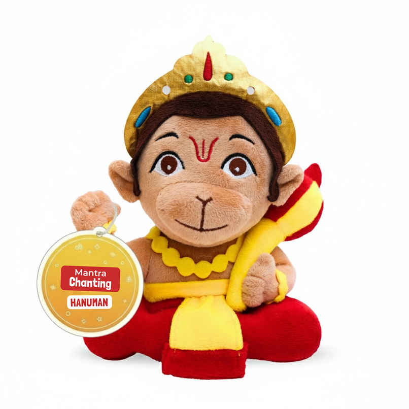 Panda's Box Mantra Chanting Baby Hanuman | Small - 18 cm