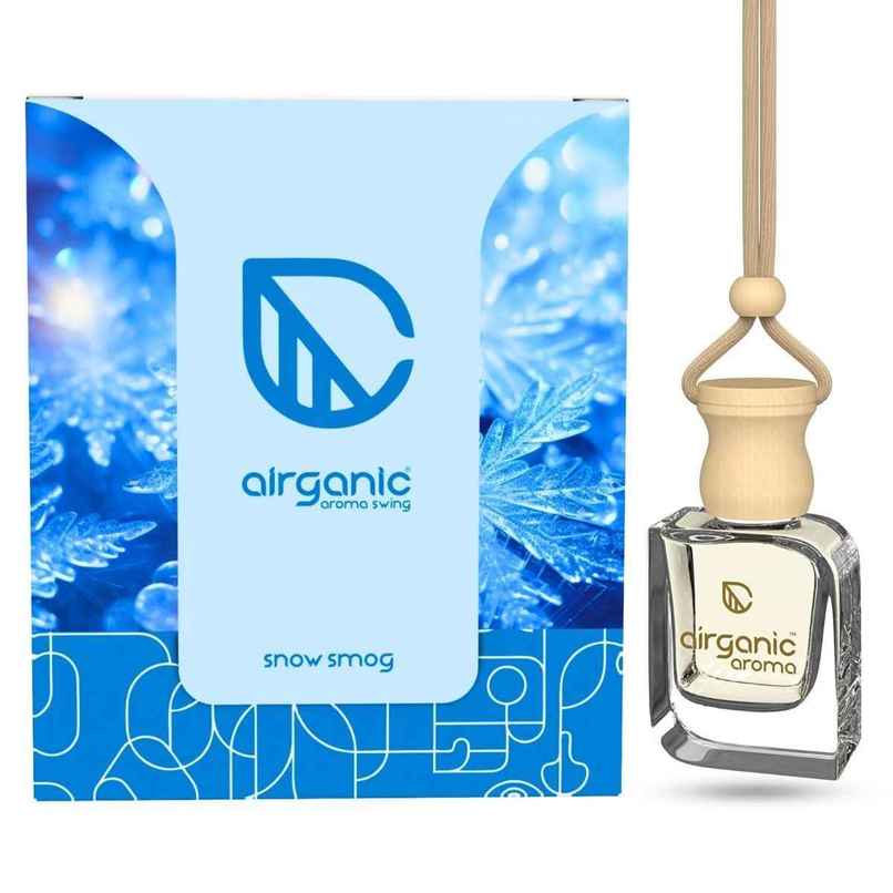 Airganic Aroma Swing Snow Smog Aroma With Essential Oils In Glass Bottle With Wooden Diffuser Lid Airganic Aroma Swing Snow Smog Aroma With Essential Oils In Glass Bottle With Wooden Diffuser Lid