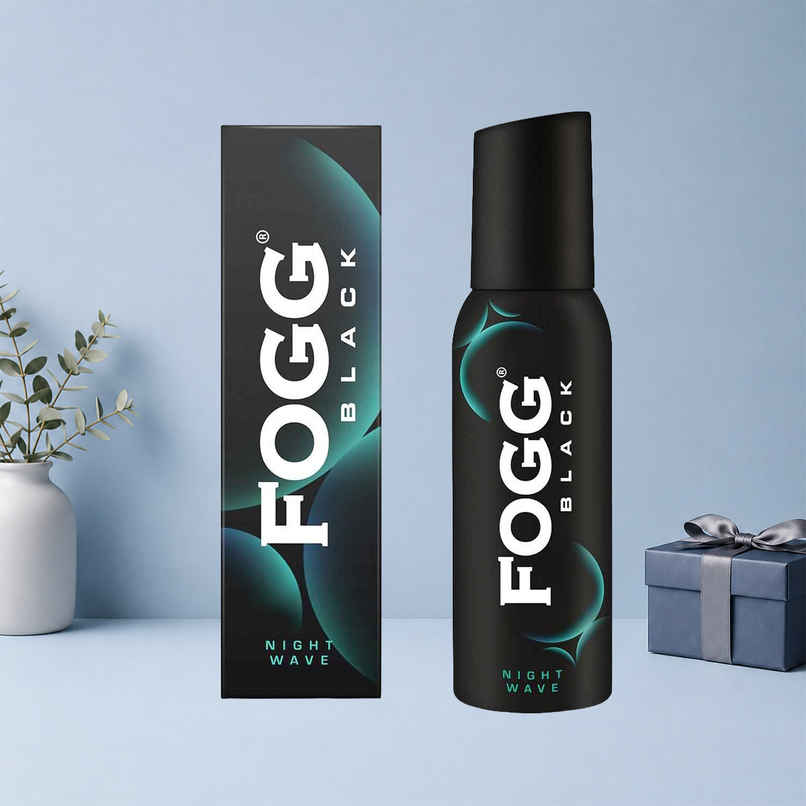 Fogg Black Night Wave No Gas Long Lasting Perfume Deodorant Spray for Men and Women