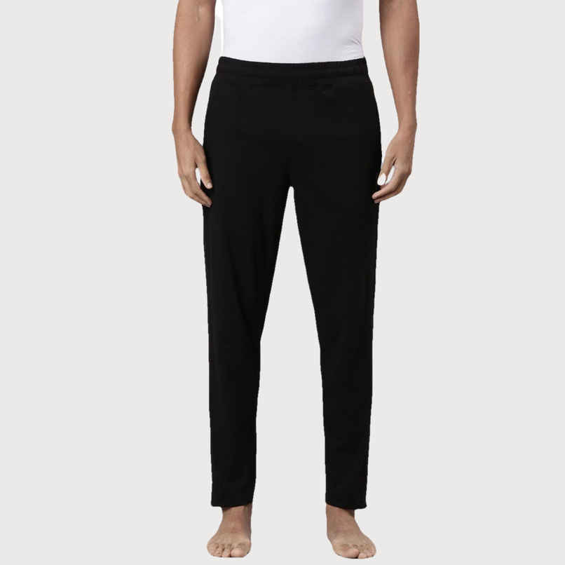Pepe Jeans Mens Black Slim Fit Track pant - Pack of 1 (M) Comfort Fit, Soft Fabric, Breathable