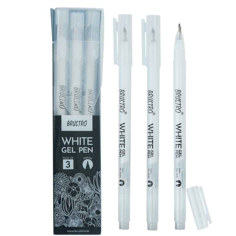 Brustro White Gel Pen Set Of 3