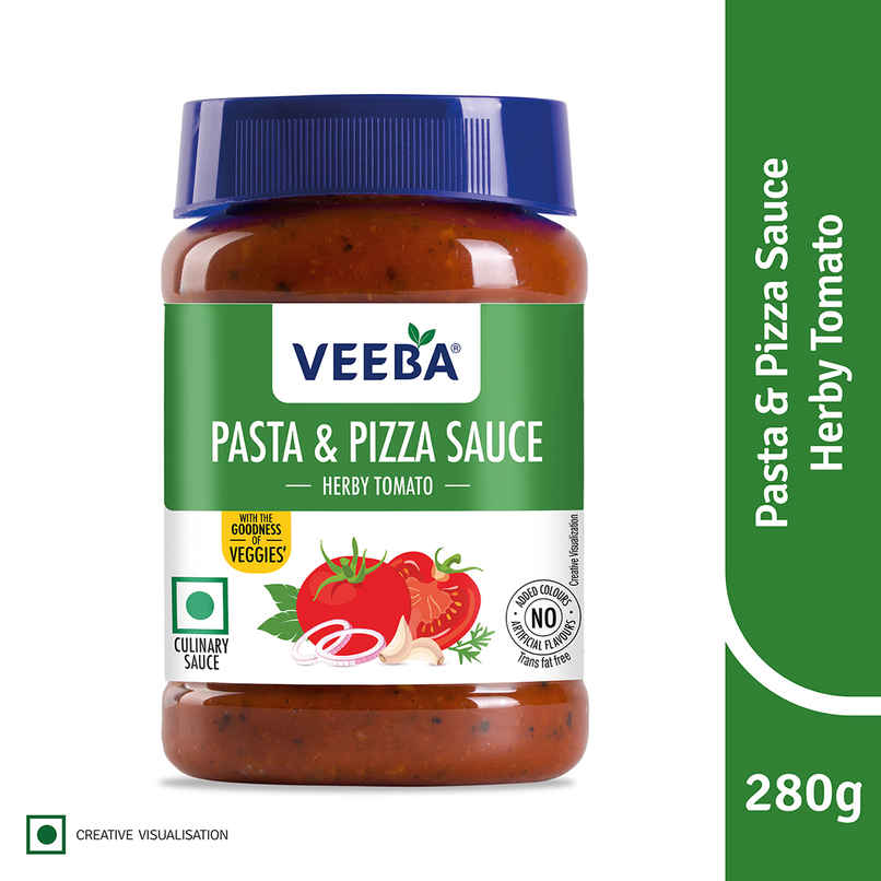 Veeba Pasta & Pizza Sauce Herby Tomato I Red Pasta Sauce