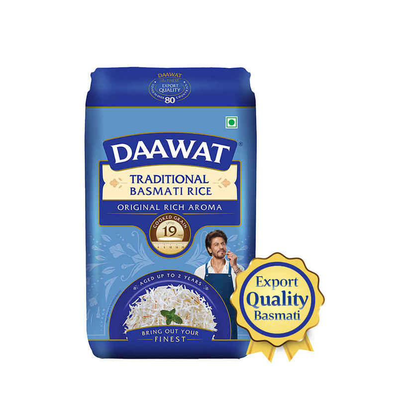 Daawat Traditional Pure Basmati Rice | Extra Long Grain Daawat Traditional Pure Basmati Rice | Extra Long Grain