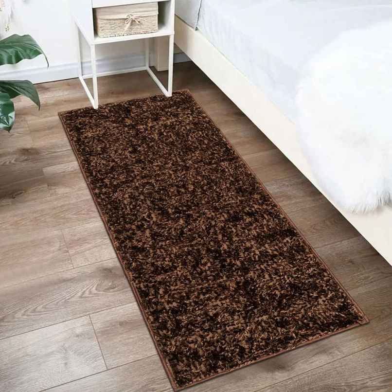 Homeharmony Anti- Skid Brown Furry Door Mat | 54 x 140 cm Homeharmony Anti- Skid Brown Furry Door Mat | 54 x 140 cm