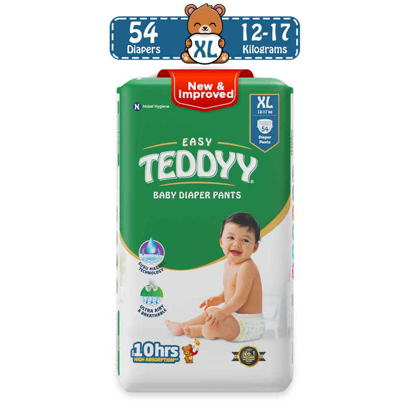 Teddyy Baby Pant Style Diaper | XL | 54 pcs Teddyy Baby Pant Style Diaper | XL | 54 pcs