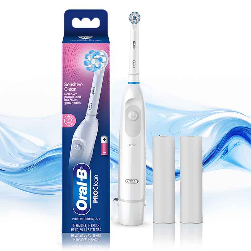 Oral-B Pro Expert Battery Operated With Replaceable Brush Head Electric Toothbrush (White)