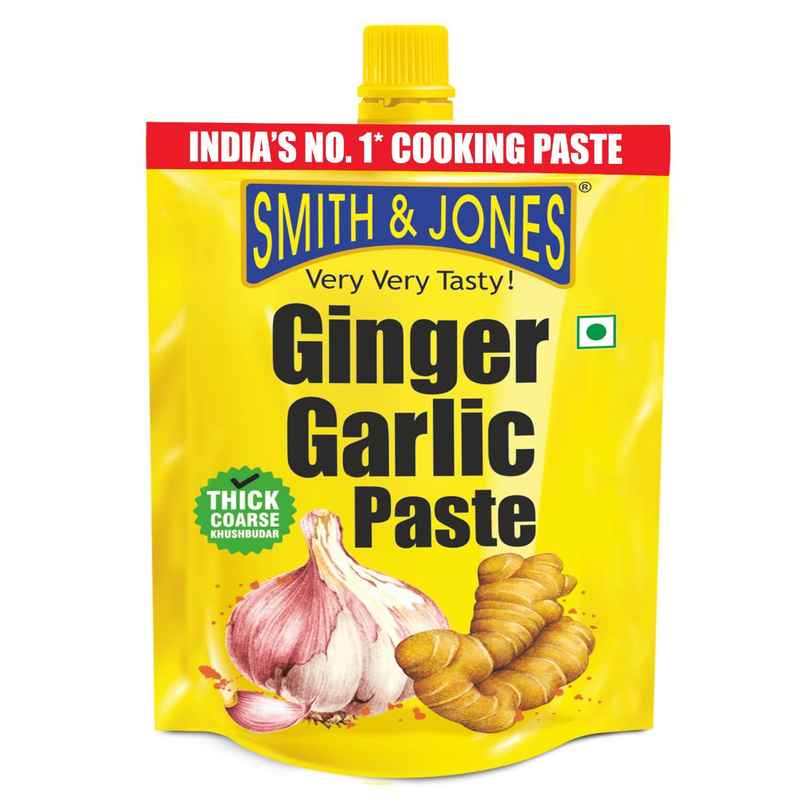 Smith & Jones Ginger Garlic Paste, India's No.1 Cooking Paste, Thick & Coarse Paste Smith & Jones Ginger Garlic Paste, India's No.1 Cooking Paste, Thick & Coarse Paste