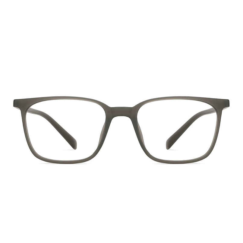 Lenskart Blu Unisex Solid TR90 Computer Glasses | Dark Grey - M
