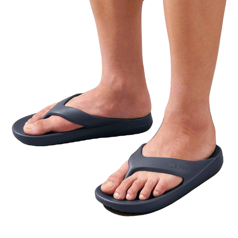 U.S. Polo Assn. Men's | Men Axel 2.0 Foam Walk Flip Flop | Blue | UK 9