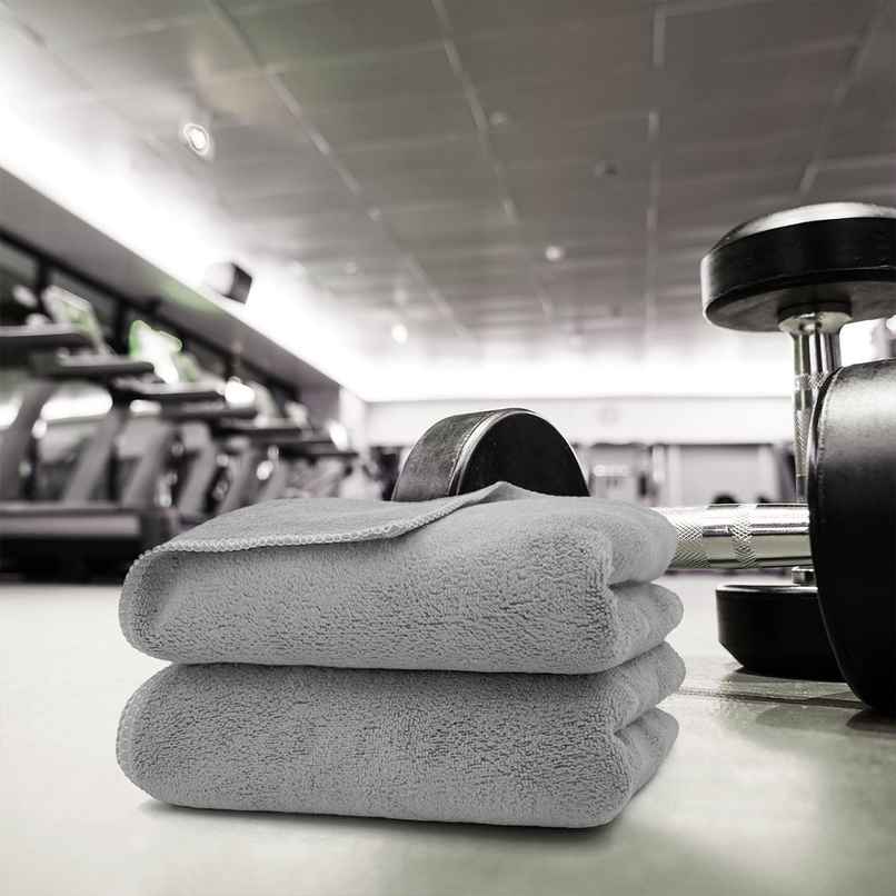 Sassoon Microfiber Gym-Sports Towel | Grey | 40 x 60 cm Sassoon Microfiber Gym-Sports Towel | Grey | 40 x 60 cm