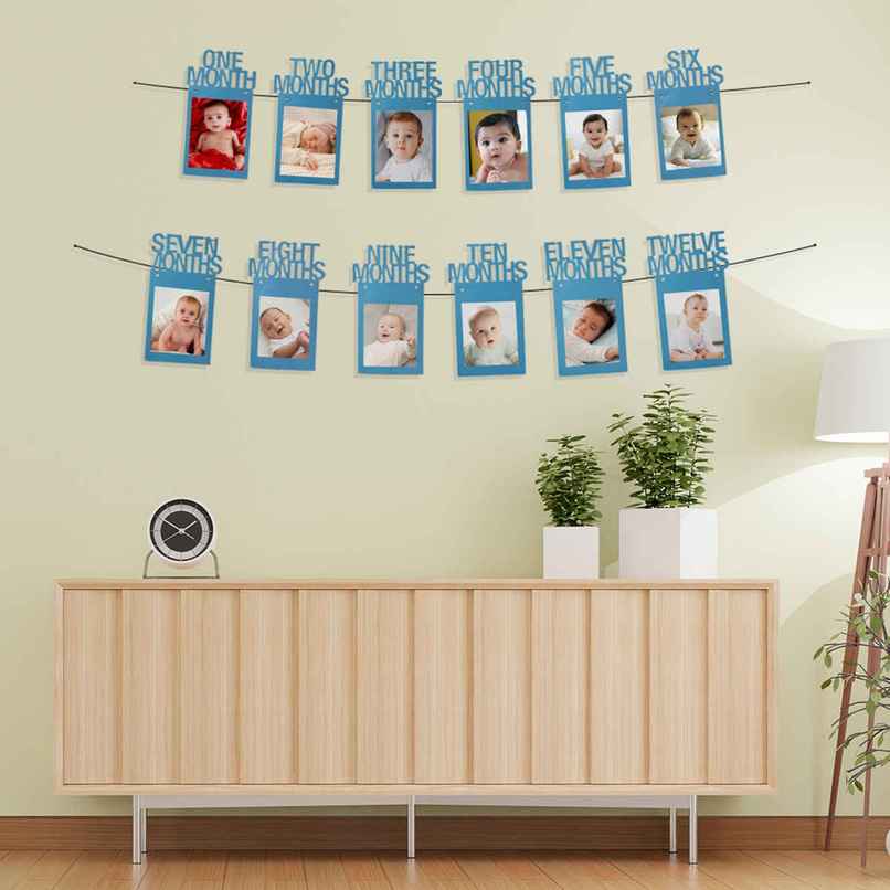 Twelve Months 1st Birthday Photo Banner | Propcon Twelve Months 1st Birthday Photo Banner | Propcon
