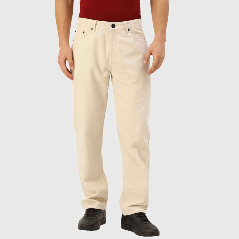 Bene Kleed Men's Straight Fit Jeans | Ecru - 34