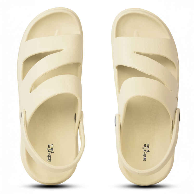 Action Men's Aptm-22 Sandals | Lightweight Eva Sandals | Office Wear Sandals | Beige - UK 7