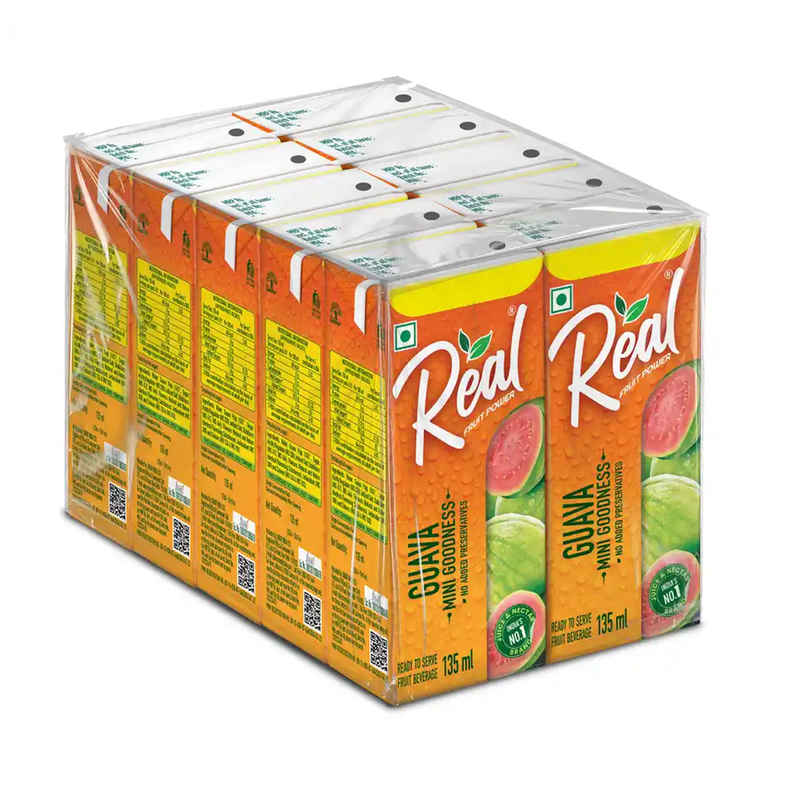 Real Fruit Power Guava Juice | Pack of 10 Real Fruit Power Guava Juice | Pack of 10