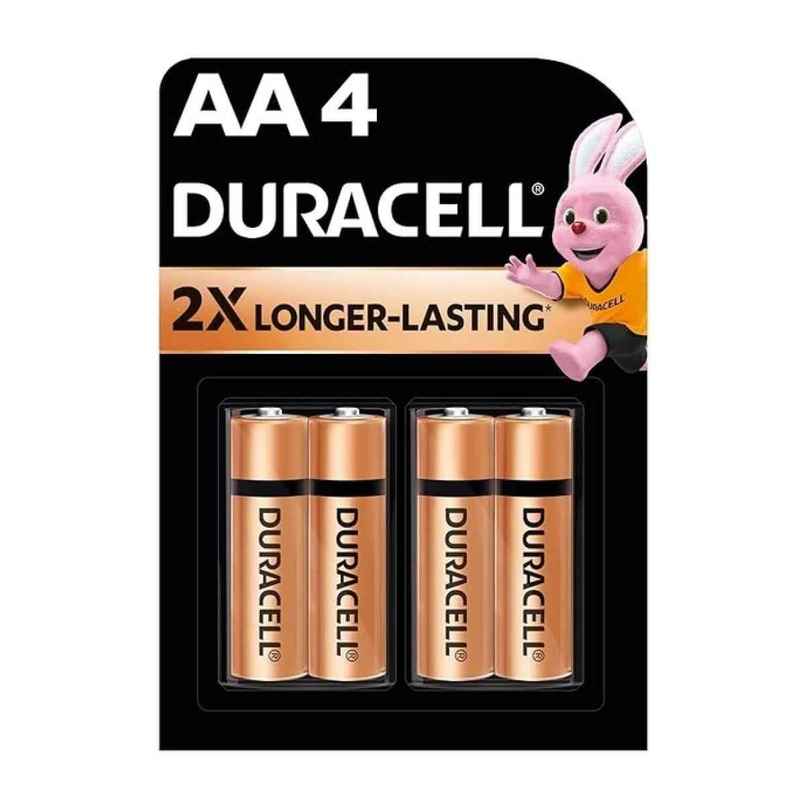 Duracell Alkaline AA Battery |Pack of 4 Duracell Alkaline AA Battery |Pack of 4