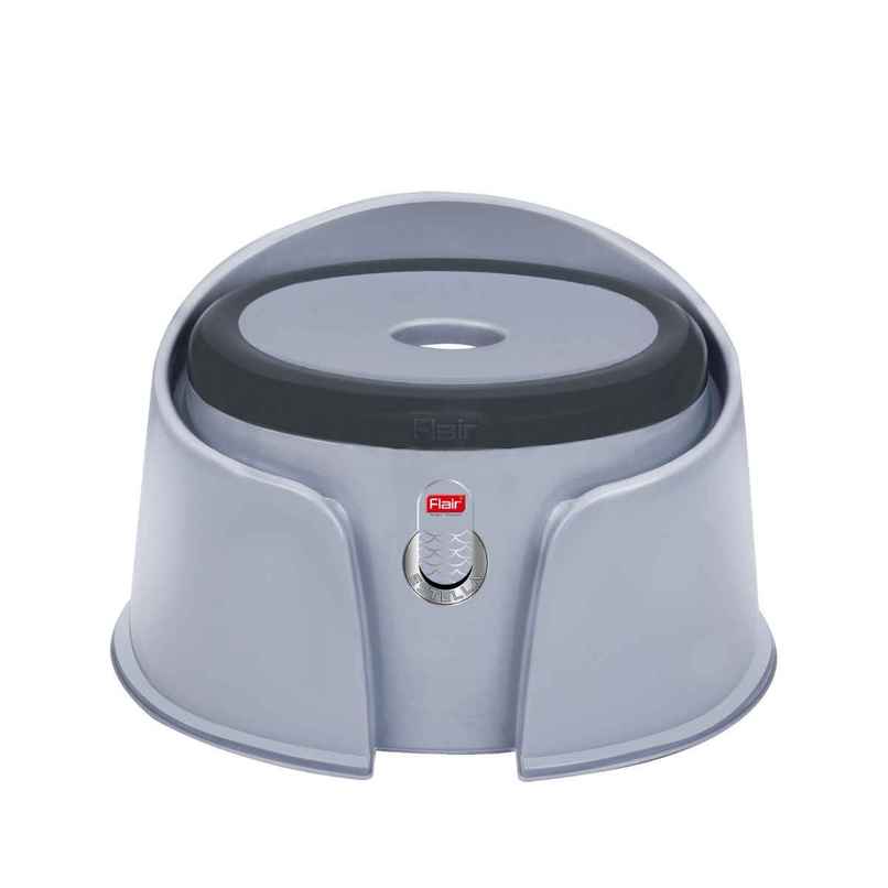 Flair Estella Home Stool 9 - Gray - Plastic Stool For Bathroom Flair Estella Home Stool 9 - Gray - Plastic Stool For Bathroom
