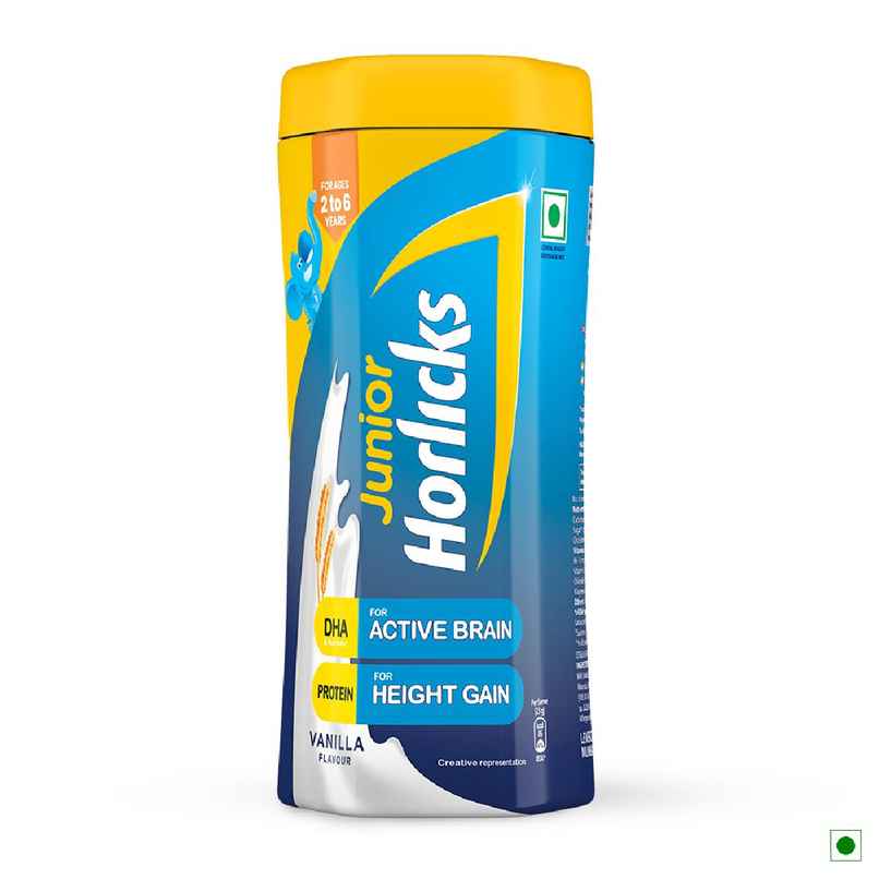 Horlicks Junior Vanilla Flavoured Drink Mix | For 2 - 6 years Kids Horlicks Junior Vanilla Flavoured Drink Mix | For 2 - 6 years Kids