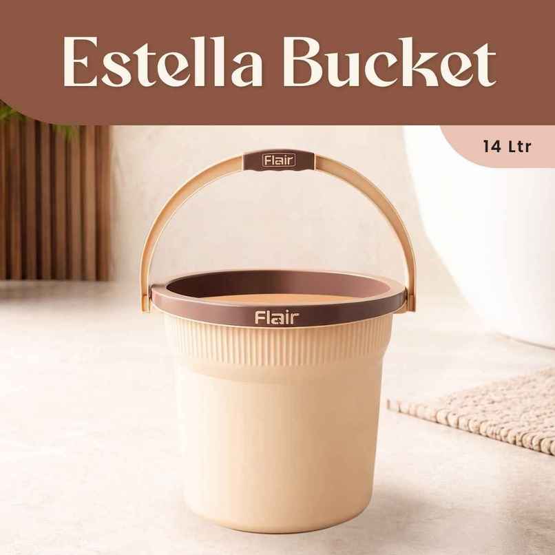 Flair Estella Home Bucket 14 Litre - Beige Flair Estella Home Bucket 14 Litre - Beige