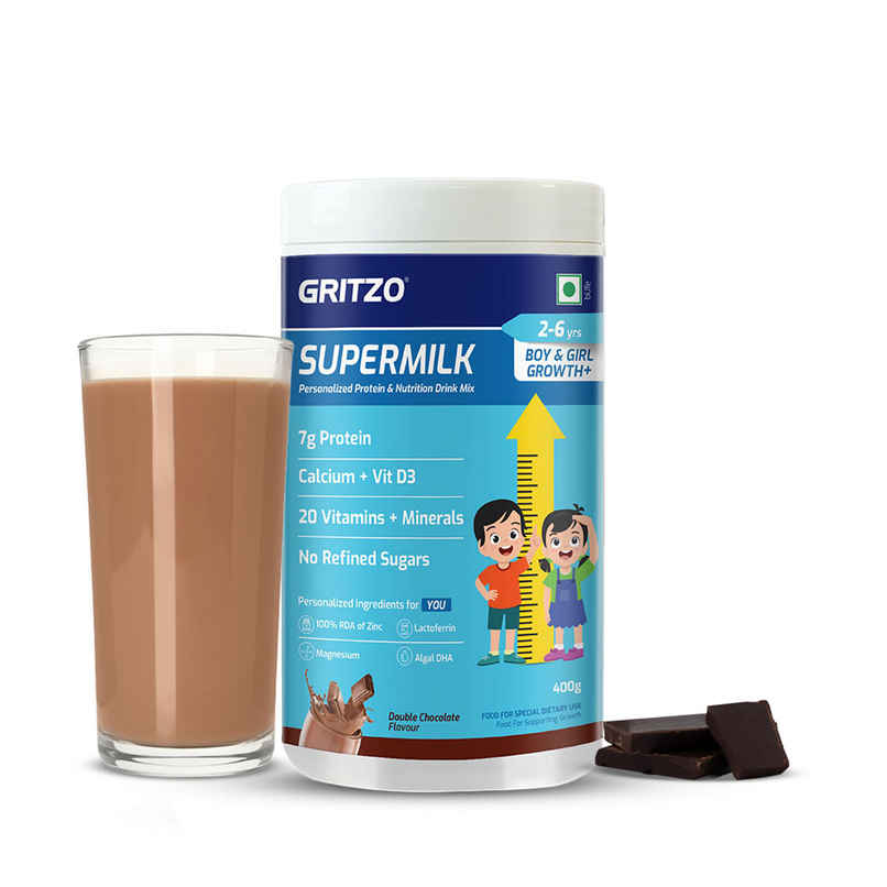 Gritzo SuperMilk Growth+ (2-6 Years) | Double Chocolate