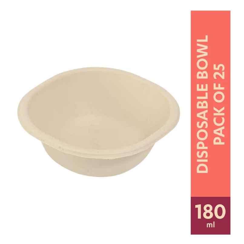 Bagasse Bowl | Square | 180 ml | 25 pcs | Naturepac Bagasse Bowl | Square | 180 ml | 25 pcs | Naturepac