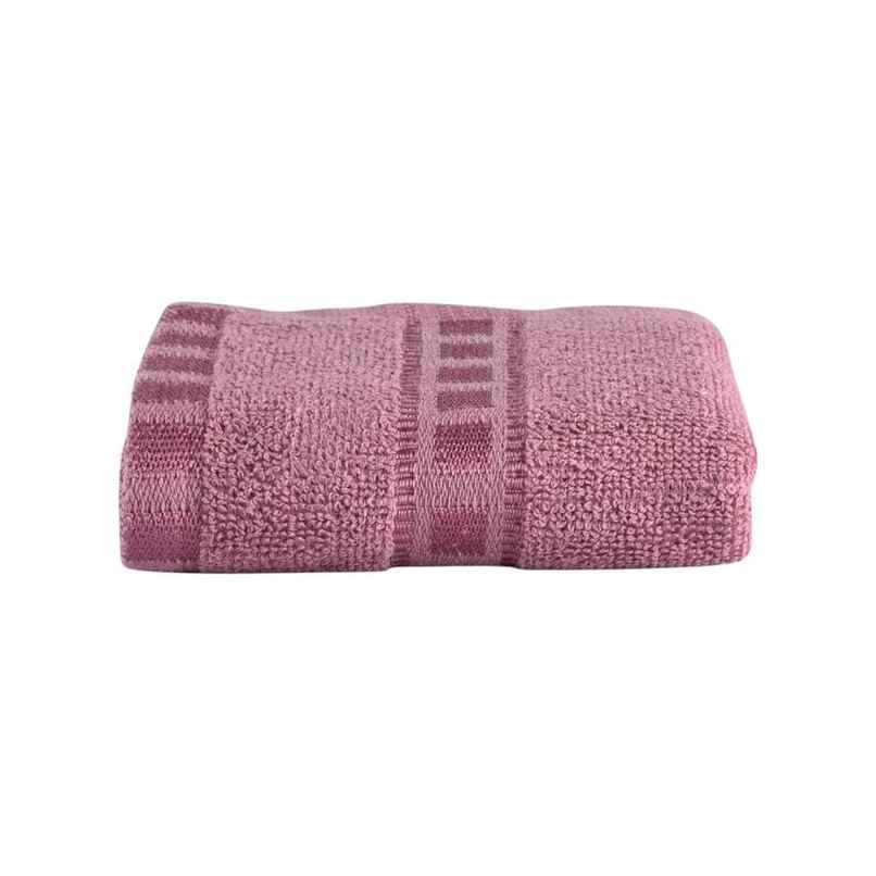 Kuber Industries Pack of 2 Check Border Hand/Face Towels For Men & Women | Pink & Sky Blue