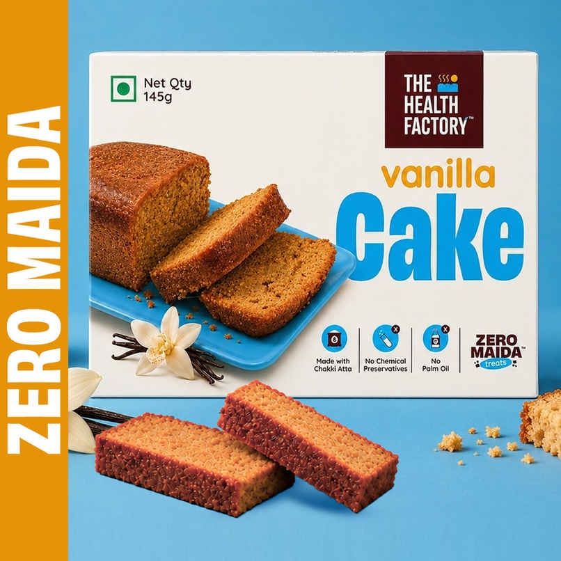 The Health Factory Pound Cake Vanilla | Zero Maida | Tea Cake | Eggless The Health Factory Pound Cake Vanilla | Zero Maida | Tea Cake | Eggless