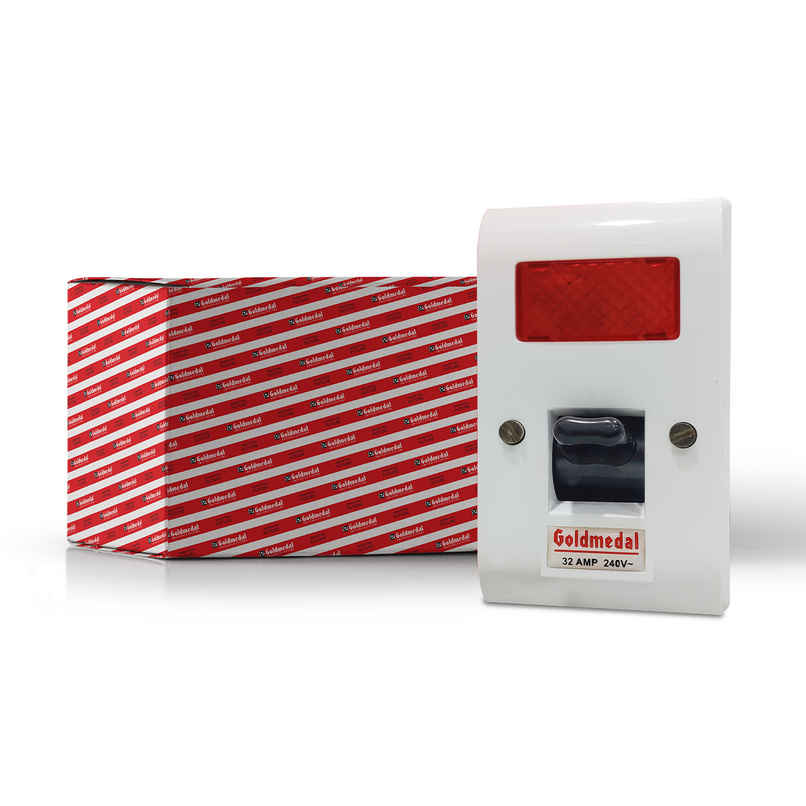 Goldmedal Essenza Surface D.P. Surge Switch (With Indicator, White)