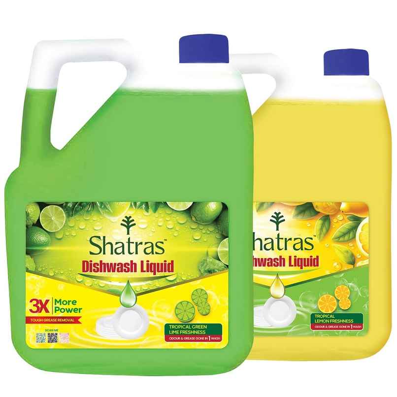 Shatras Lime Natural Fragrance Dishwash Liquid Gel Pack Of 2