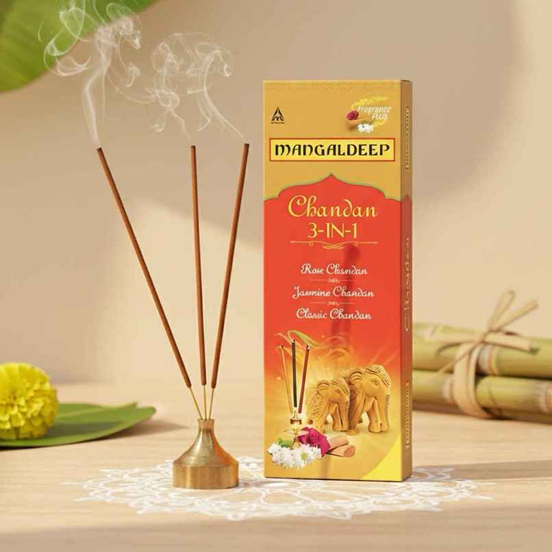Chandan 3 In 1 Agarbatti | Mangaldeep
