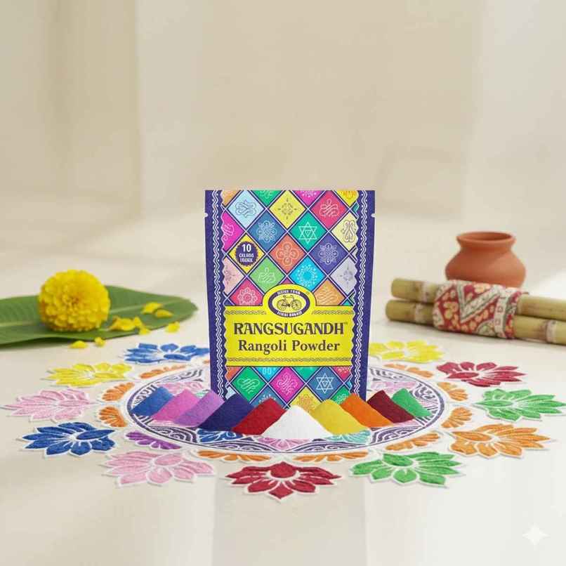 Rangoli Colour Powder Set | Rangoli Making Powder for Festivals & Home Decor | Cycle Rangoli Colour Powder Set | Rangoli Making Powder for Festivals & Home Decor | Cycle