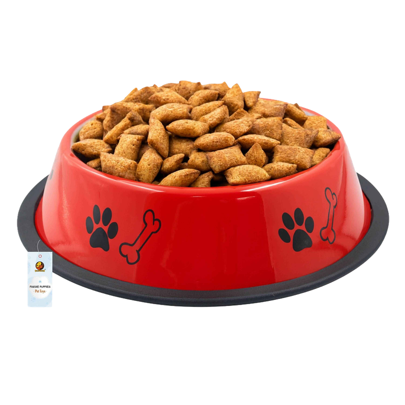 Foodie Puppies Pet Feeding Printed Bowl for Dogs & Cats (Color May Vary)