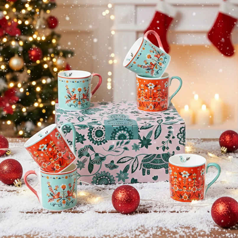Chumbak Valley Bloom Tea Mugs Set