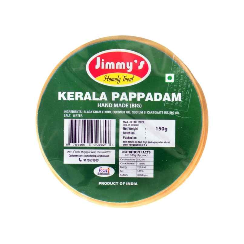 Jimmy's Kerala Pappadam | Traditional & Classic