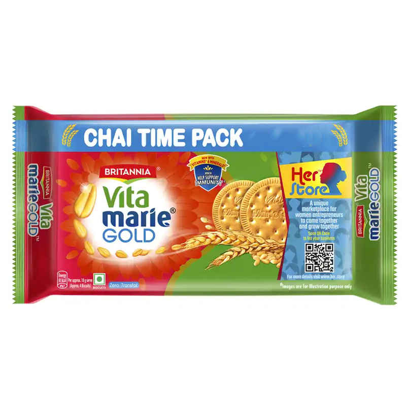 Britannia Vita Plain Marie Gold Biscuits | Trans Fat-free Britannia Vita Plain Marie Gold Biscuits | Trans Fat-free